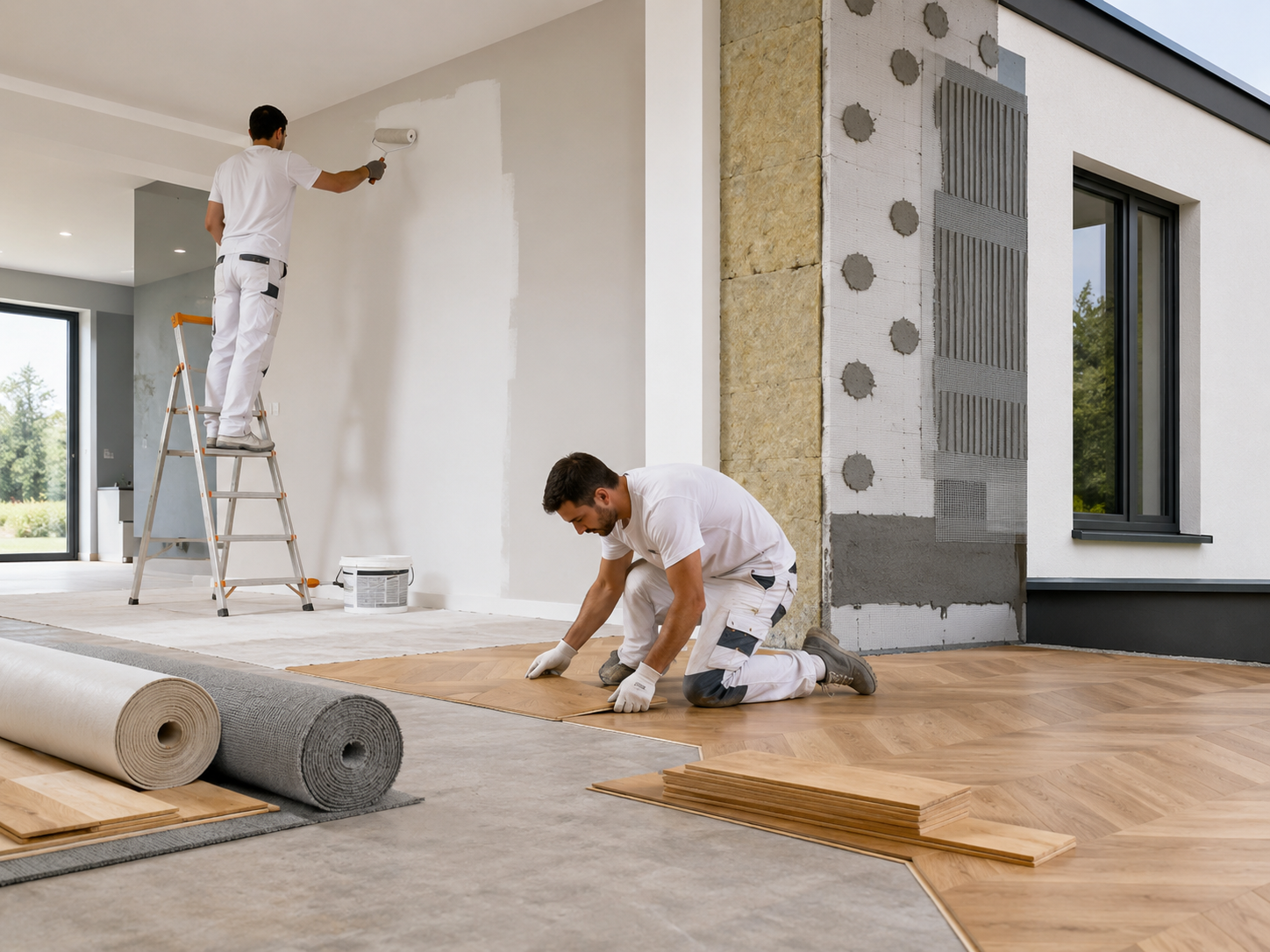 Peinture, isolation et revêtement