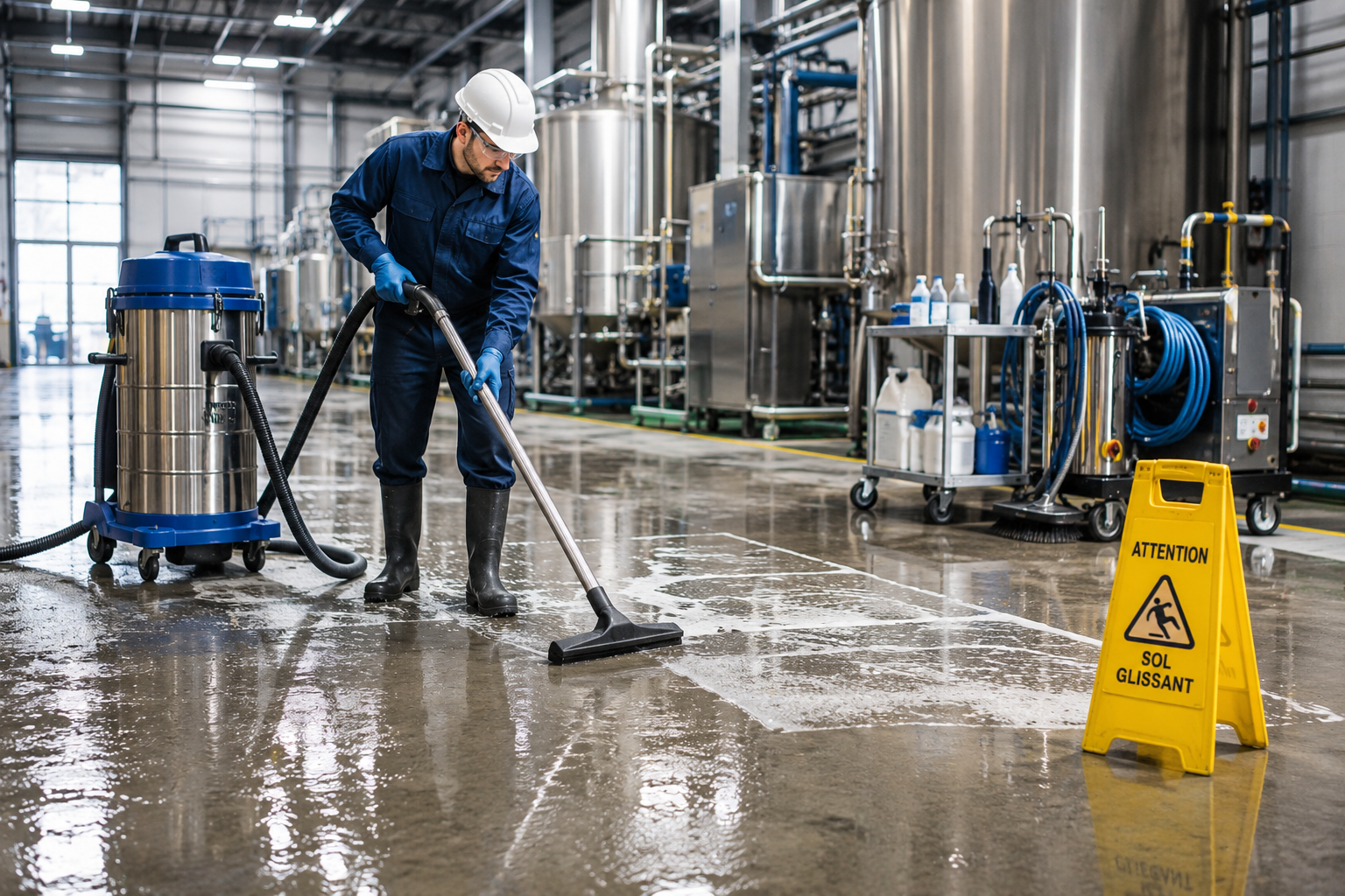Négoce et fabrication de produits d’hygiène, maintenance industrielle et EPI